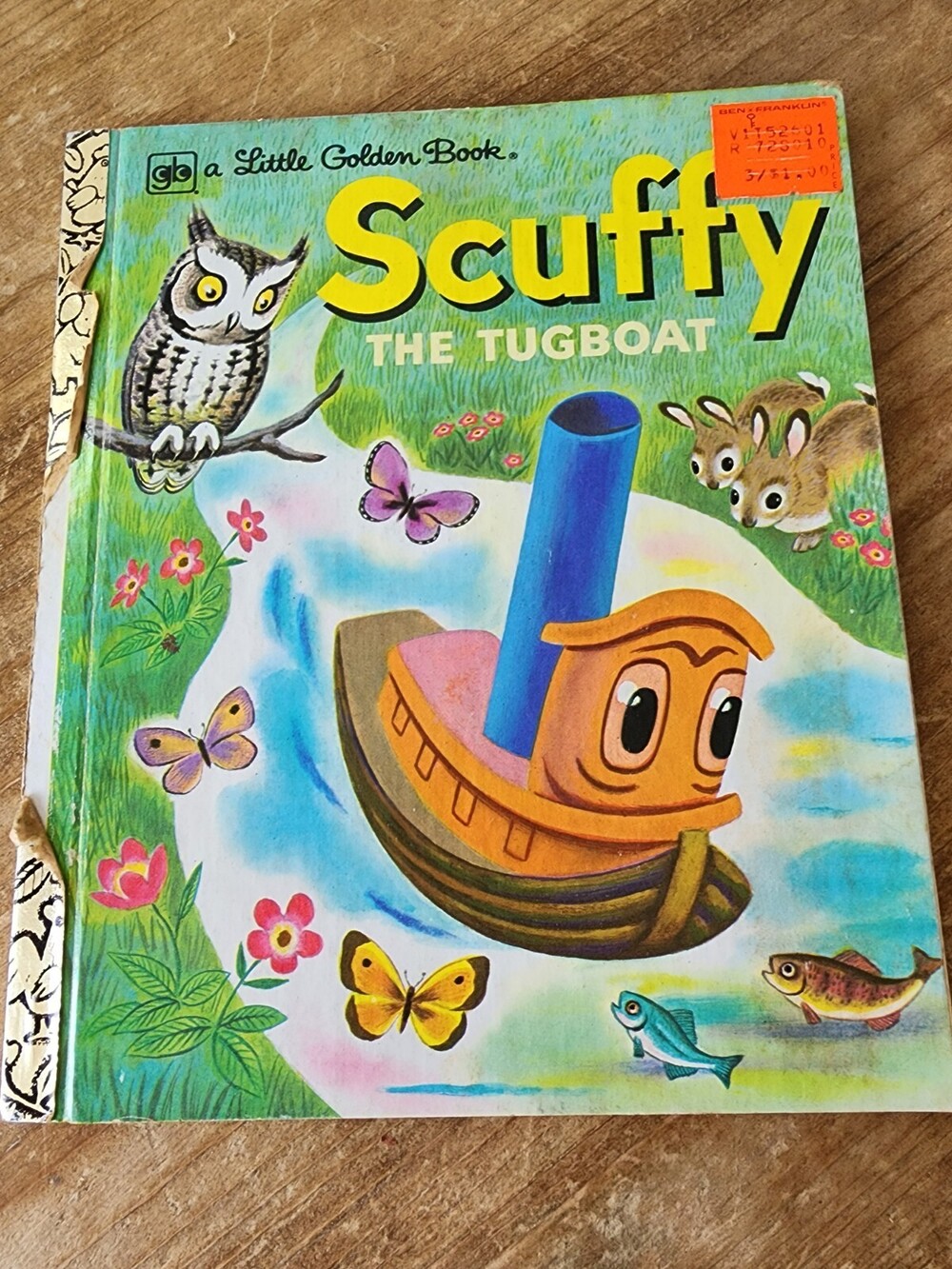 Scuffy The Tugboat - Little Golden Book - 1974 - Vintage Hardcover 4e